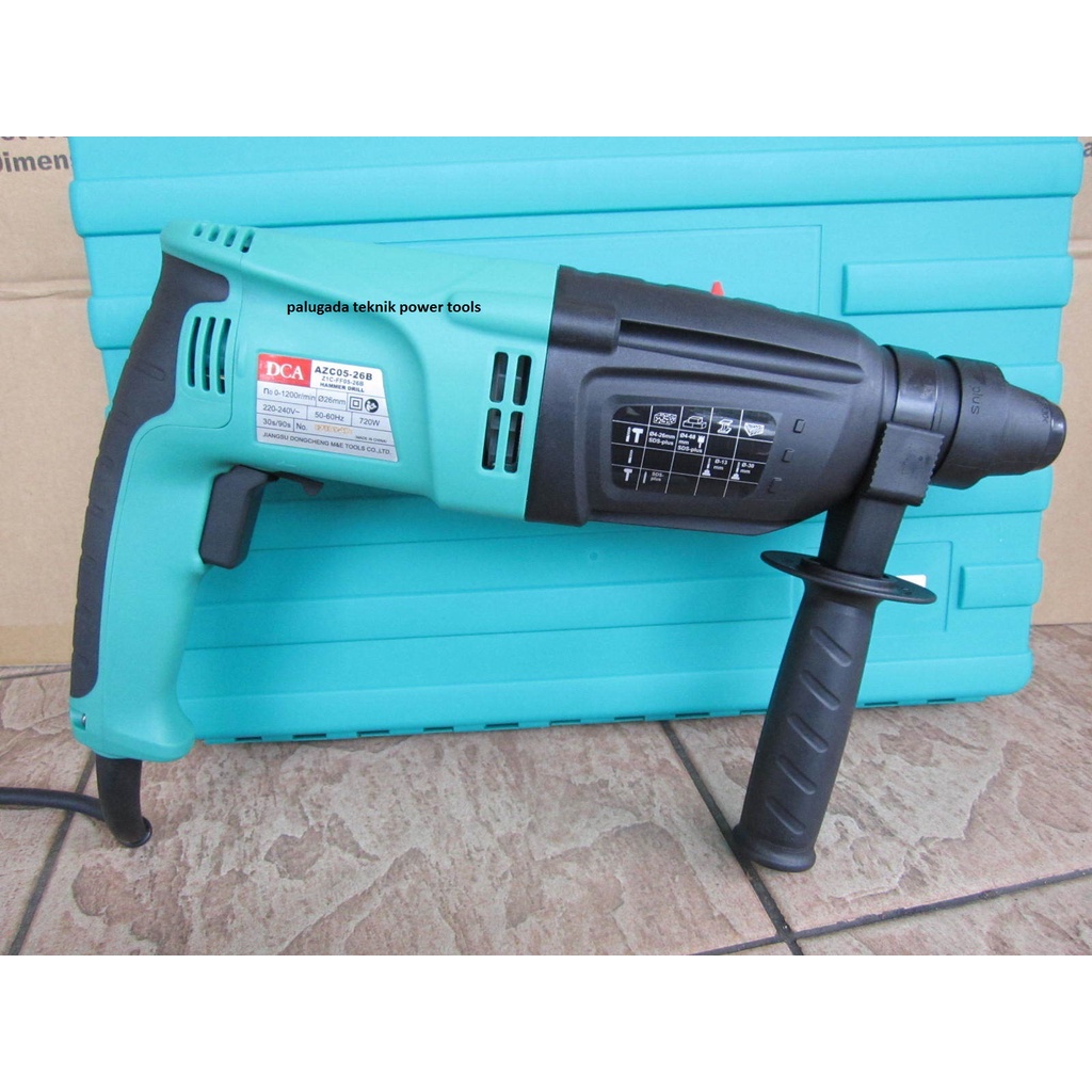 Mesin Bor 3 fungsi Beton DCA AZC05-26B / Rotary Hammer