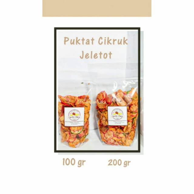 

PUKTAT CIKRUK JELETOT (KERUPUK BANTAT/SEBLAK KERING)