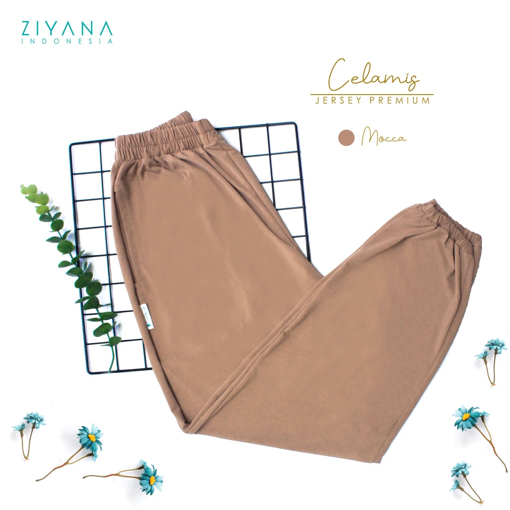 Ziyana Hijab Celamis/innerpants Celana Dalaman Gamis Panjang Wanita Jersey Premium Warna Milo Navy