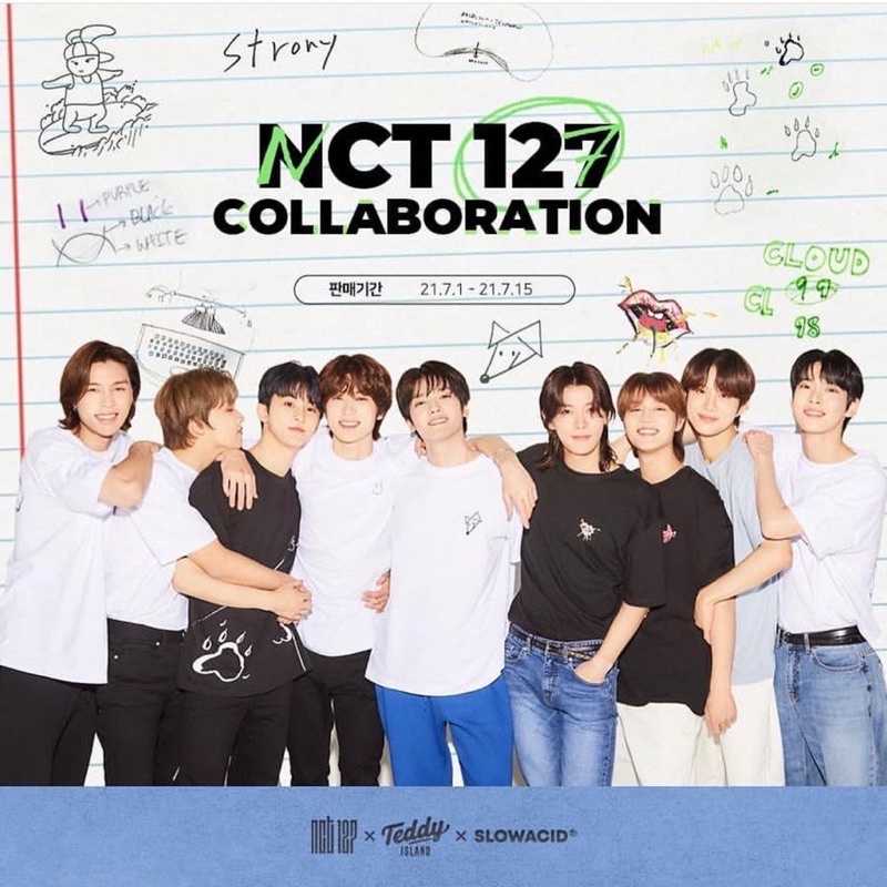 NCT 127 x Teddy Island x Slowacid T-Shirt