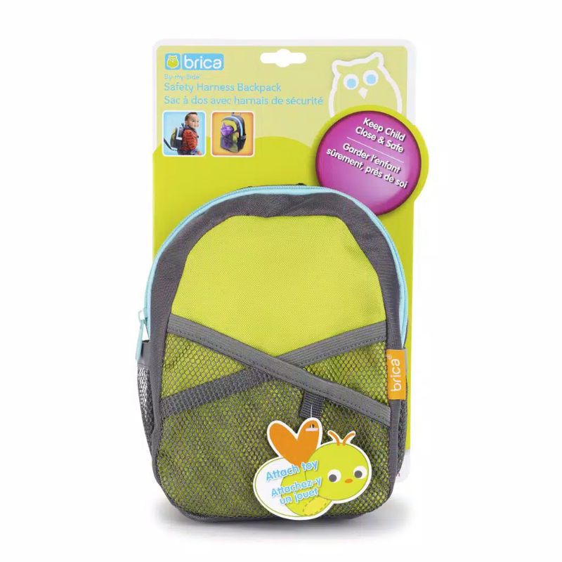 Brica By My Side Safety Harness Backpack Green