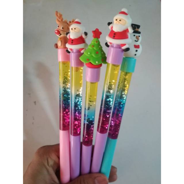 

Pulpen Gel Glitter Santa Clous isi 12 pcs