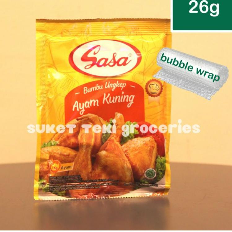 

Diskon Gede--Sasa Bumbu Ungkep Ayam Kalasan / Ayam Kuning per renceng isi 10 sachet