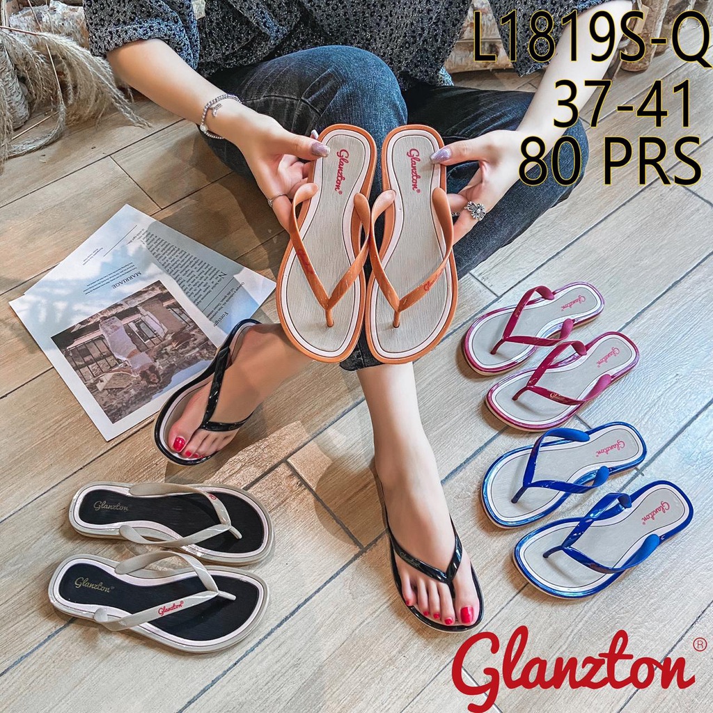 Sandal Jelly Jepit 2 warna L1819S-Q Glanzton Import