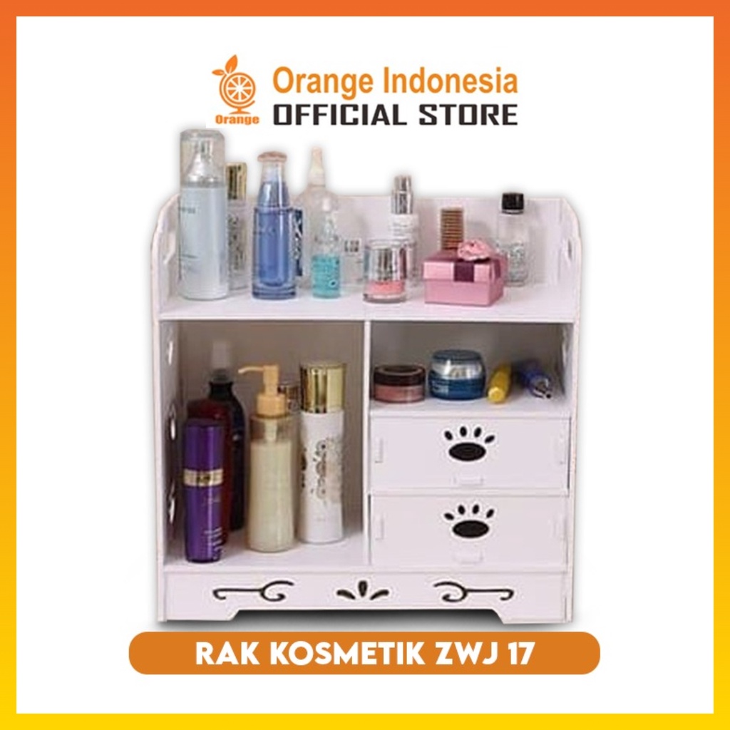 Rak Kosmetik Rak Makeup Rak Penyimpanan Kecil Serbaguna Bahan WPC WHFURNITURE