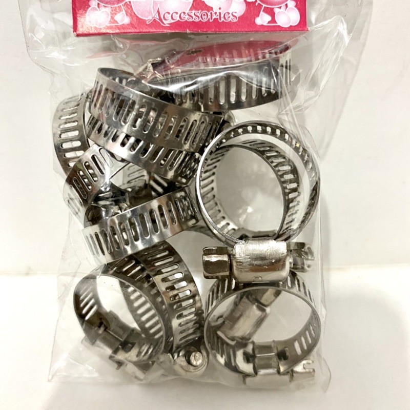 Klem selang setrika uap/hose clamp 7/8” Isi 12PCS Made In Taiwan