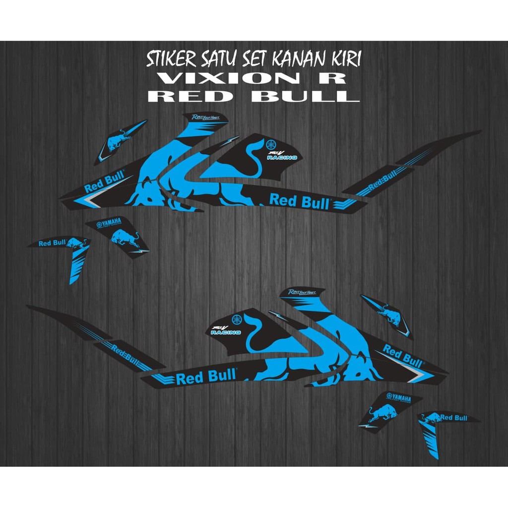 STIKER STRIPING MOTOR VIXION R REDBULL