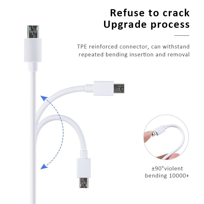 Kabel Data Oppo Micro USB 4A VOOC Fast Charging ORIGINAL OPPO F1S F5 F7 F1 A37 A57 A83 A39 A71 Cable Charger Oppo