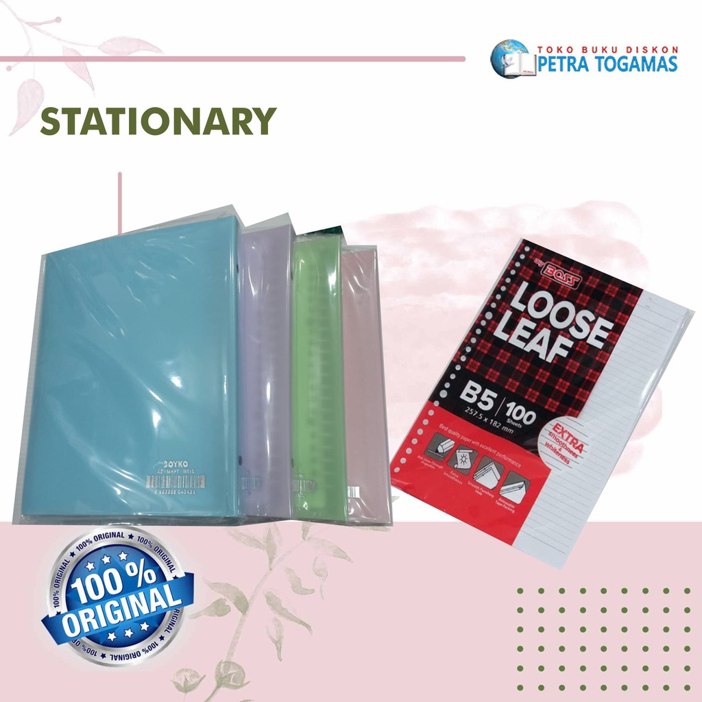 

PAKET MAP BINDER + LOOSE LEAF A5 // B5 JOYKO