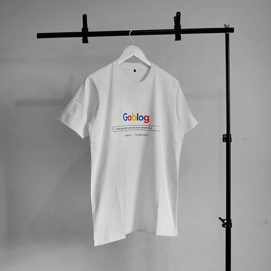 MURAH!!! Kaos Baju Kata Unik GOBLOG GOOGLE LOGO Kaos Distro