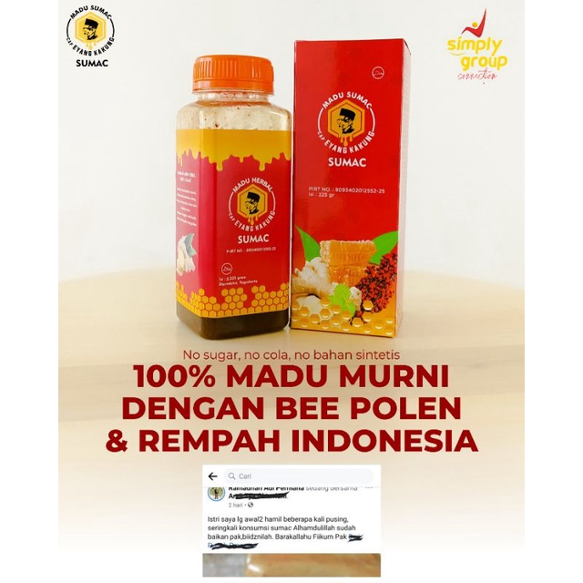 MADU SUMAC HERBAL MADU KESEHATAN CAP EYANG KAKUNG