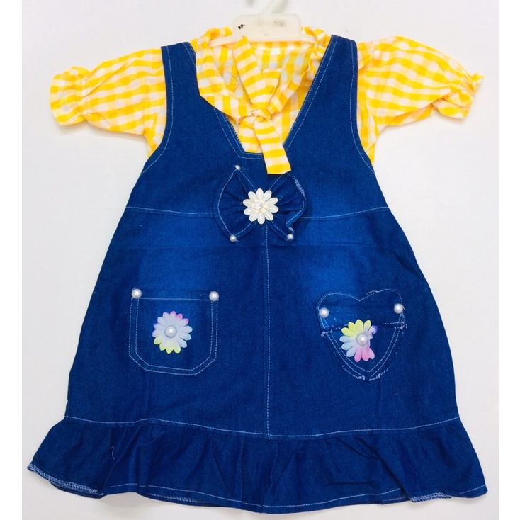 setelan kodok dress jeans anak permpuan 210222