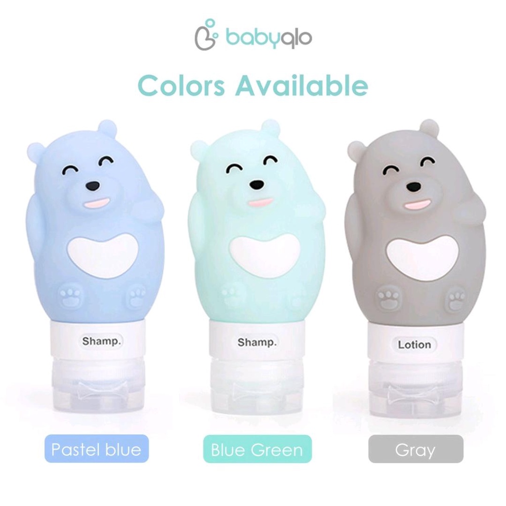 BABYQLO TRAVEL DOT BEAR + PILL CASE AND POUCH BQ TBB9003