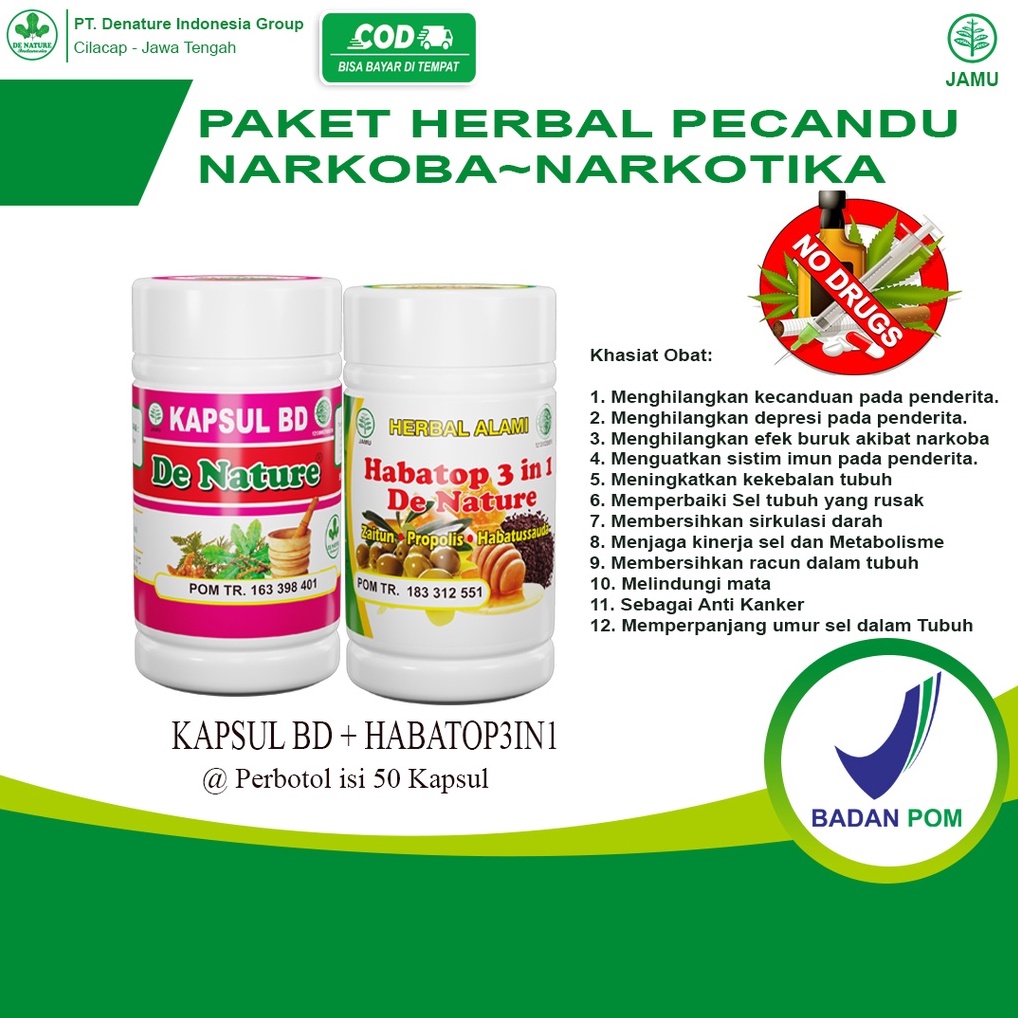 Obat herbal menghilangkan pecandu kecanduan Obat terlarang,miras,narkoba bisa COD asli denature