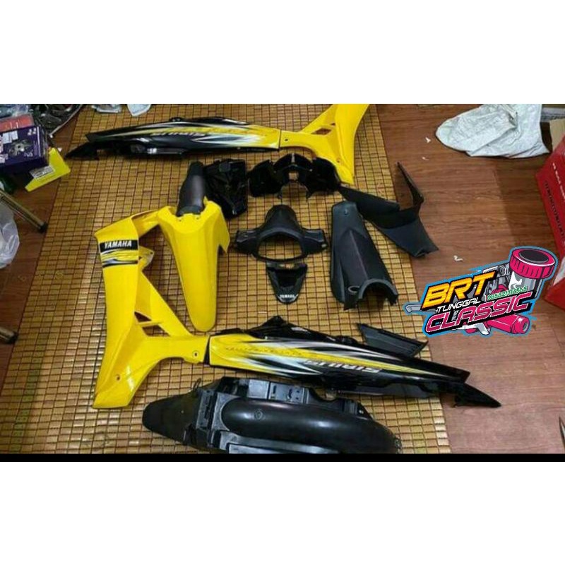Cover body bodi vega R new full set halus kasar warna kuning hitam NO STRIPING