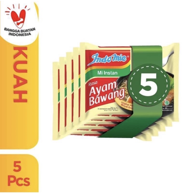 

Indomie Ayam Bawang / Soto 5 Pcs (70g)