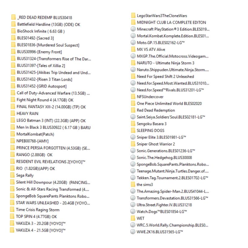HDD HARDISK CFW EKSTERNAL 500 GB + 50 GAME TERBARU