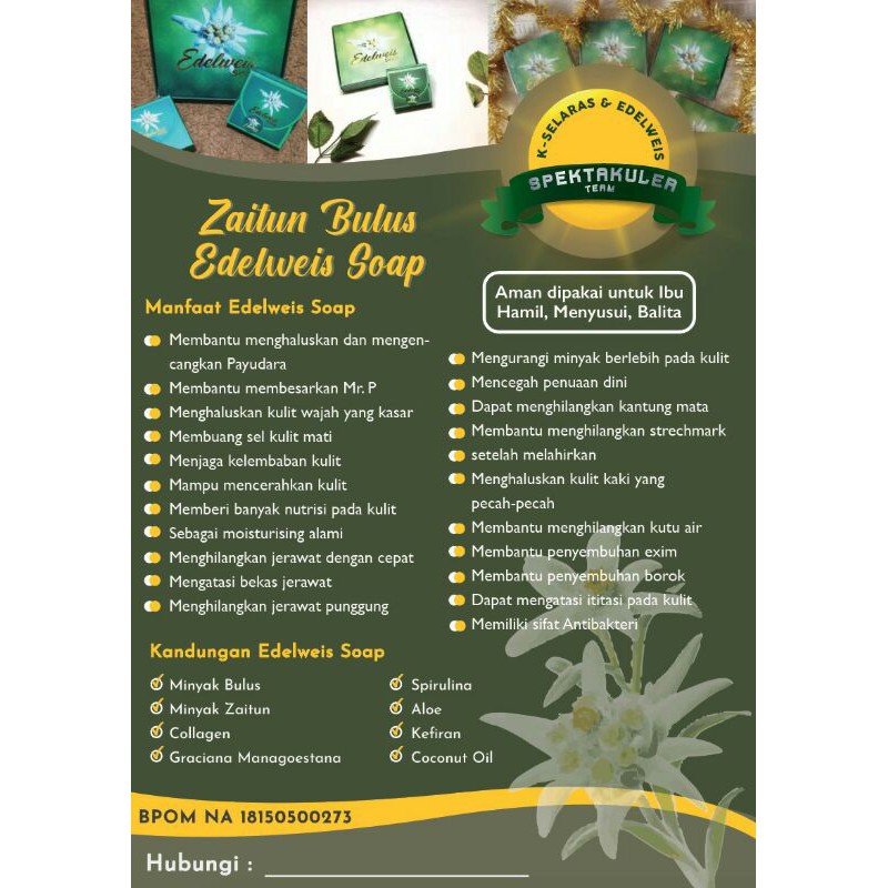 sabun edelweis