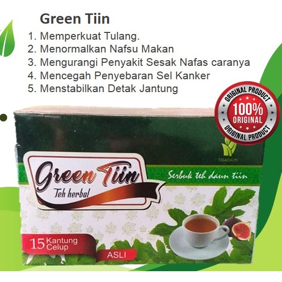 

Teh daun tin / teh herbal celup daun tin Green Tiin UD Raya Kudus