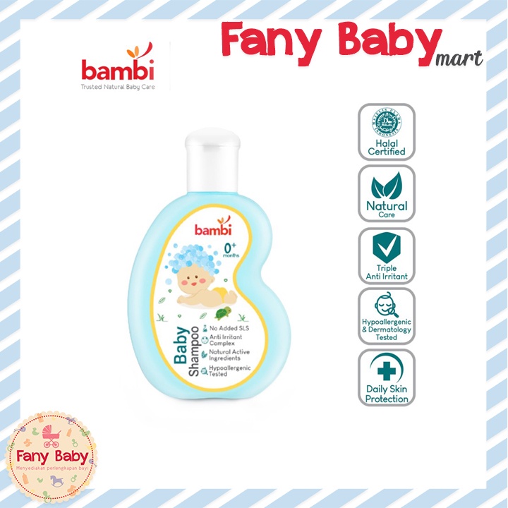 BAMBI BABY SHAMPOO W/ CHAMOMILE &amp; ANTI IRRITANT BOTTLE 100ML