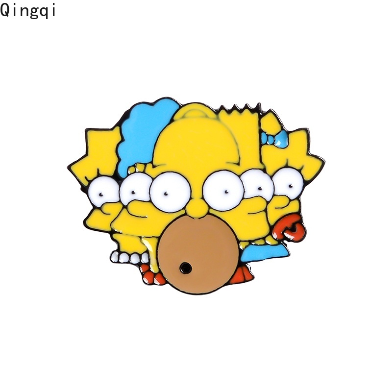 Bros Pin Enamel Desain Kartun Bart Simpsons Untuk Pakaian