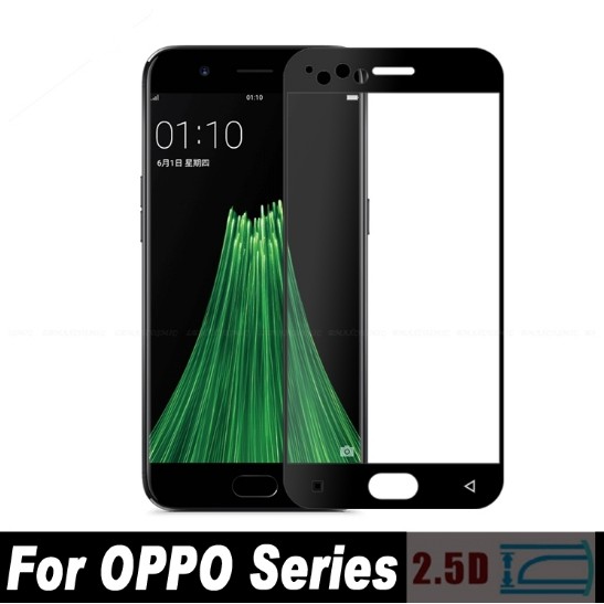 Film Pelindung Layar Tempered Glass Full Cover 2.5d 9H untuk oppo a83 a57 a57 A75 a71 F1s F5 F7 F9 F11