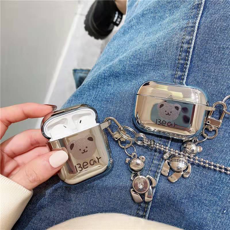 Casing soft case tpu Motif Kartun Beruang Untuk Airpods 1 / 2 / 3 (2021) / 2nd