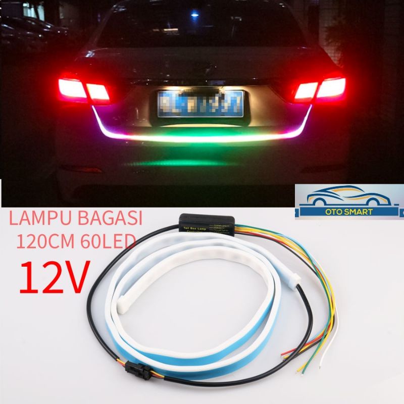 LAMPU BAGASI PINTU BELAKANG MOBIL STOP SEIN SIGNAL LAMPU STRIP DRL RGB 24V &amp; 12V TAIL