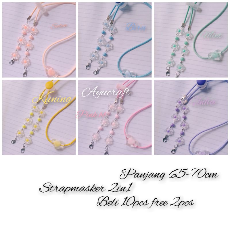 strapmasker 2in1dewasa 1pcs