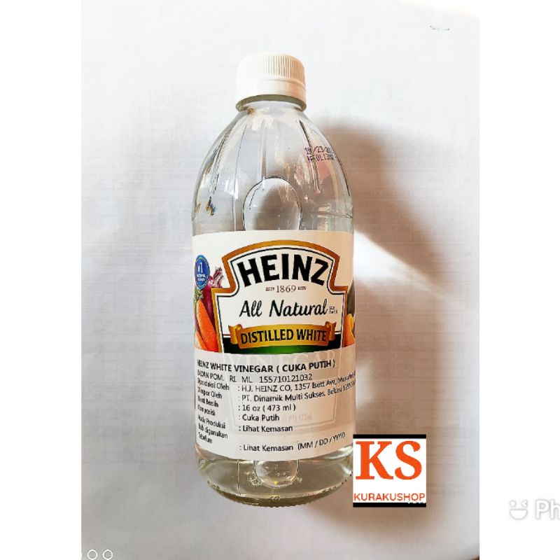 

CUKA PUTIH - DISTILLED WHITE VINEGAR HEINZ 473 ML