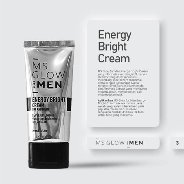 Ms Glow Men Paket Basic/Perawatan wajah pria