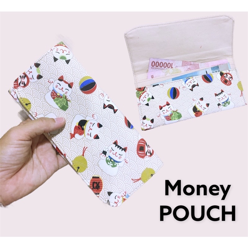 Fawn’G Handmade - Money POUCH Japanese Lucky Cat / Angpau imlek / Dompet Angpau Kain