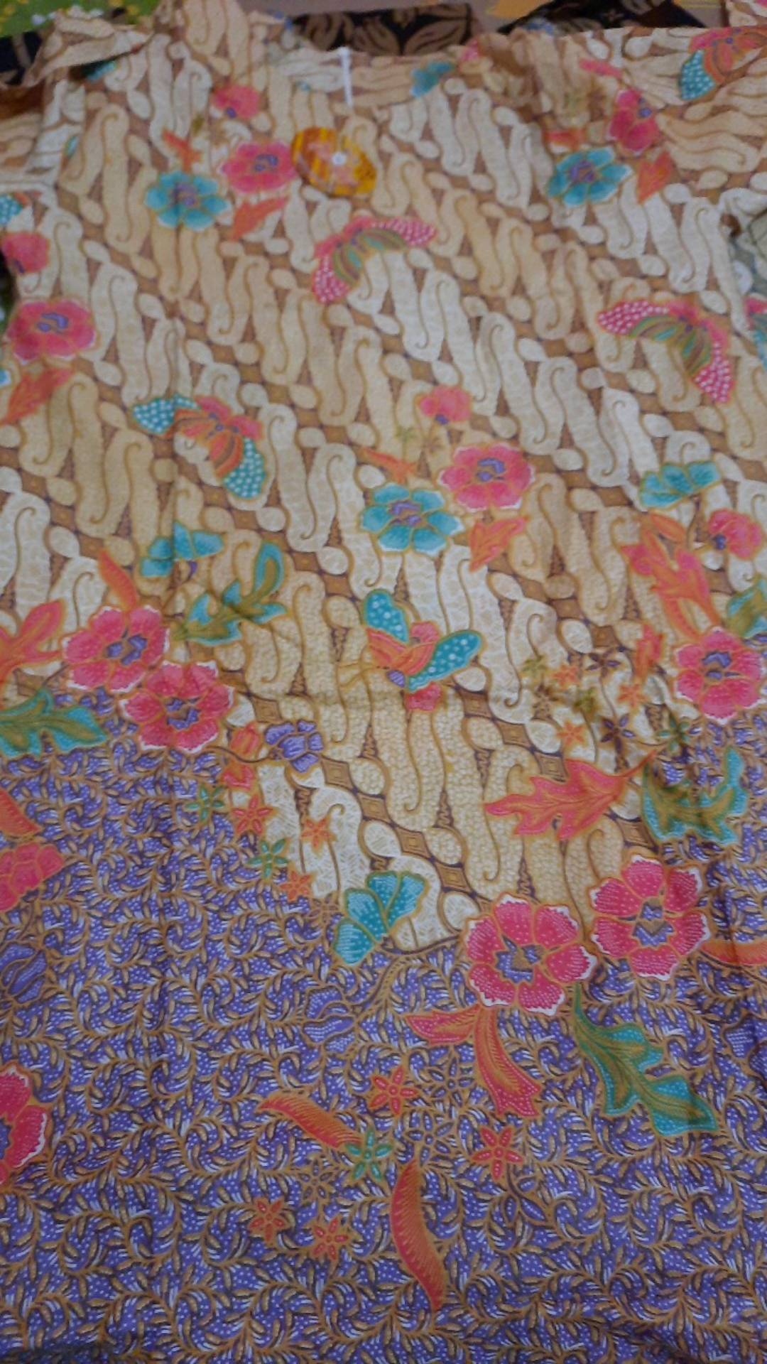 Tunik Parang Soft Gading Mika Sekar Batik Midi Tunik Kerja Kondangan Pesta Seragaman Jumbo Muslim