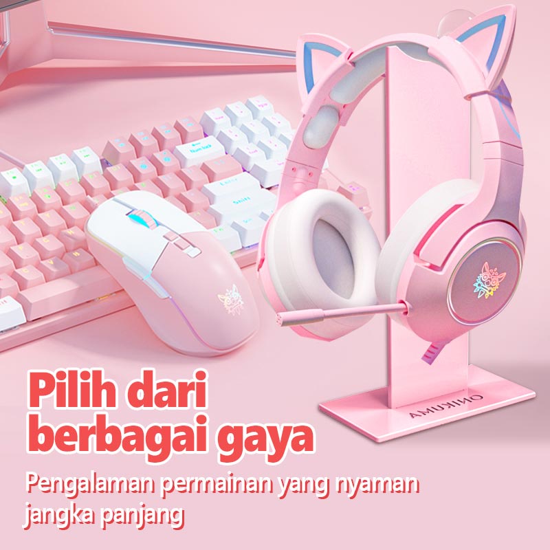 Onikuma ST-1 Gaming Stand Headphone Stand Untuk Gamer PC Game Aksesoris Desktop Headset Stand