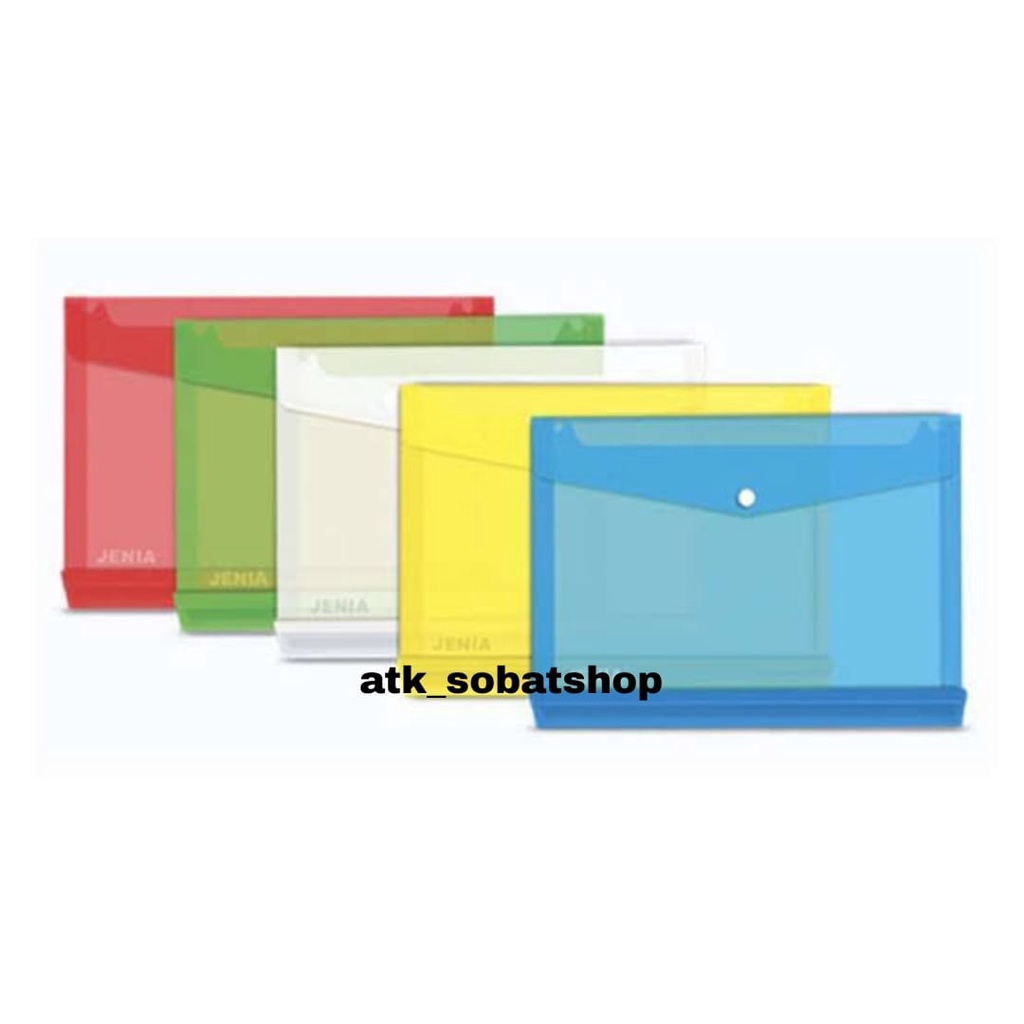 

Map Plastik Kancing Warna uk Folio (/PCS)