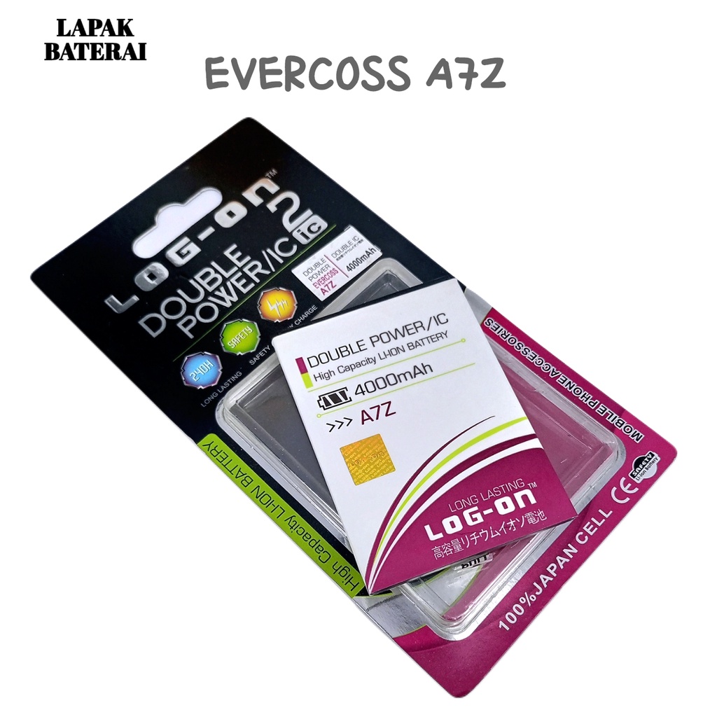 LOG - ON Evercoss A7Z Baterai Double IC Protection Battery Batre