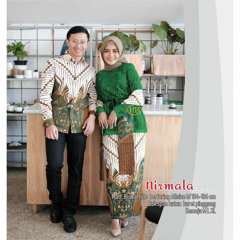 BATIK COUPLE / BAJU BATIK COUPLE / BATIK SET / BATIK LENGAN PANJANG / BATIK COUPLE ROK LILIT / ROK LILIT BATIK COUPLE-3