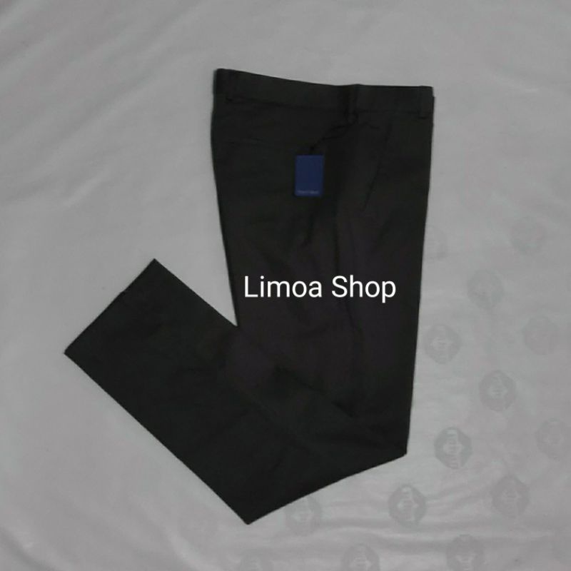 Celana Chino STANLEY ADAMS Abu Gelap Slimfit Bahan Stretch / Melar SA 23