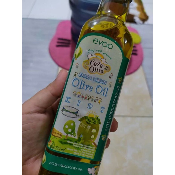 

casa di oliva evoo for kids 250ml extra virgin olive oil lemak tambahan mpasi free buble wrap