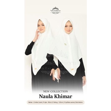khimar naula crigkel corak by valenshaqueen 100% original