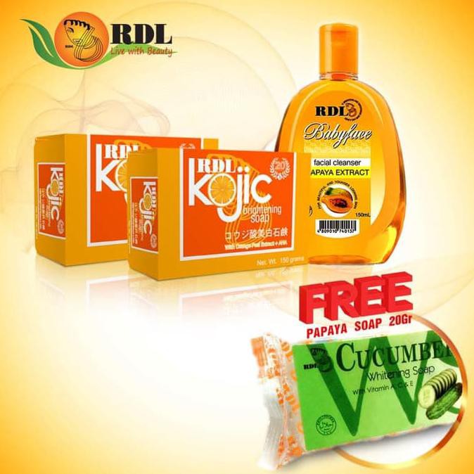 

Paket RDL Kojic Soap Plus Papaya Cleanser Free Cucumber Soap 20Gr