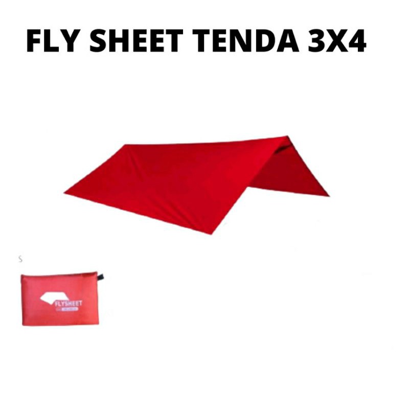 Flysheet tenda 3x4m - Flysheet layer penutup tenda