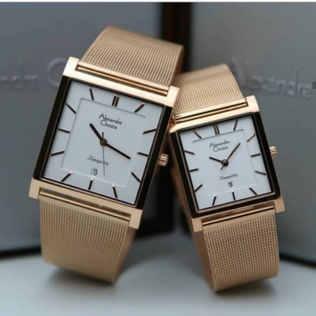 JAM TANGAN ALEXANDRE CHRISTIE COUPLE AC 8629 ORIGINAL