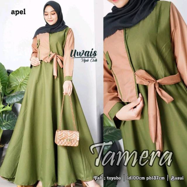 Baju Muslim wanita Pakaian Muslim Wanita Syari Muslim Remaja Gamis Modis Wanita 2020 Terbaru | ALUNA