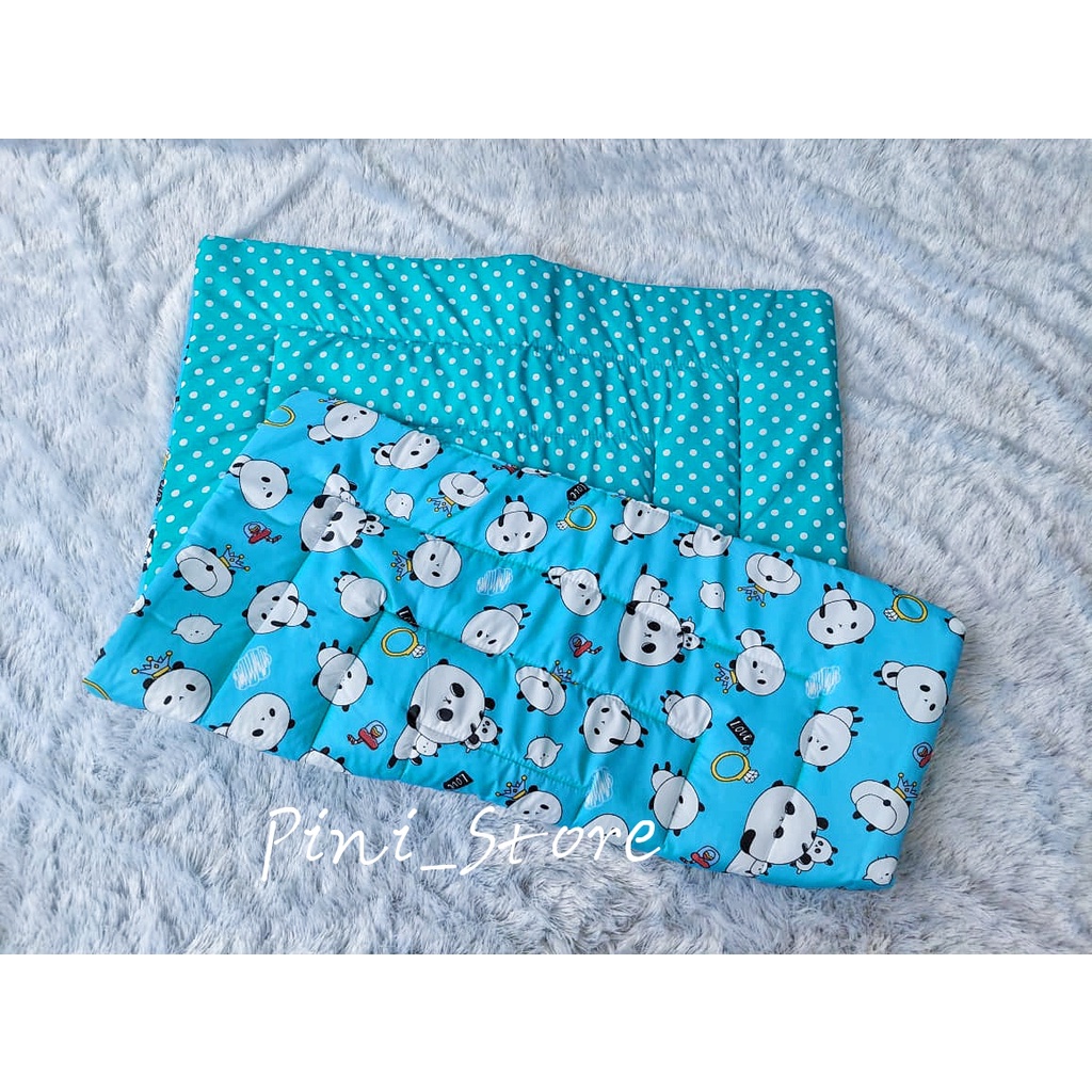 Kasur Bayi Kelambu TENDA Motif Panda Toska-Selimut