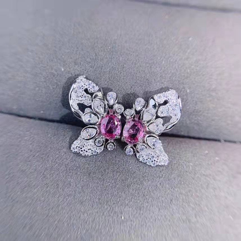 Butterfly Anting Tusuk Desain Kupukupu Hias Kristal Cubic Zircon AAA Mewah Berkilau Untuk Wanita