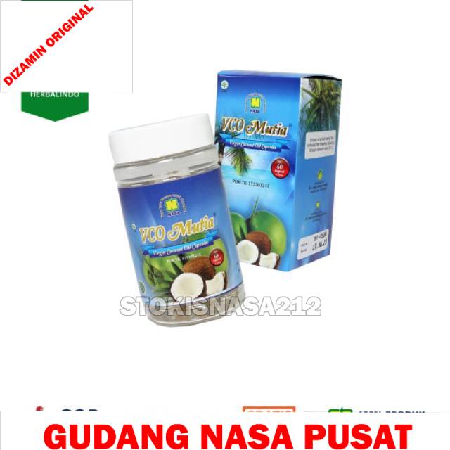 

Mutia VCO Virgin Coconut Oil Capsules Asli Nasa