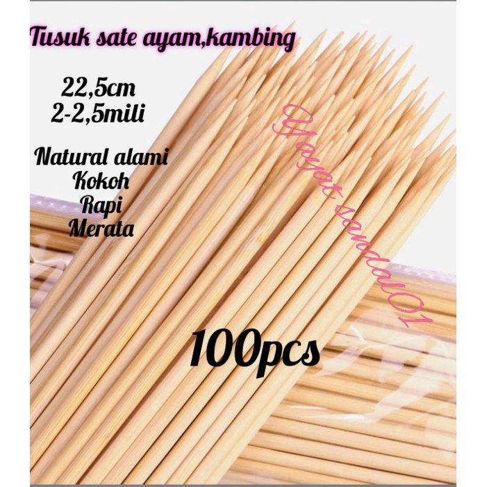 Jual Tusuk Sate Bambu 100pcs Shopee Indonesia