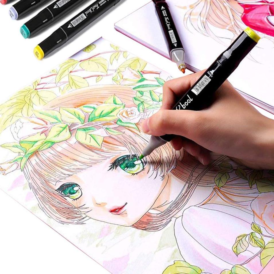 

(U6Z5).. TouchFive 24/36/48/60/80 Warna Sketsa Spidol Umum General Marker Set Animation Markers //Diskon@lebaran