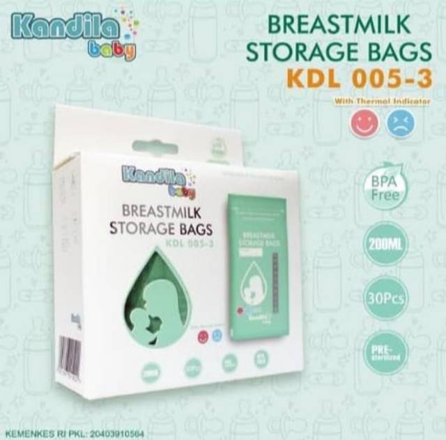 KANDILA Baby Kantong ASI 200ml Isi 30 Plastik ASI Breastmilk Bag